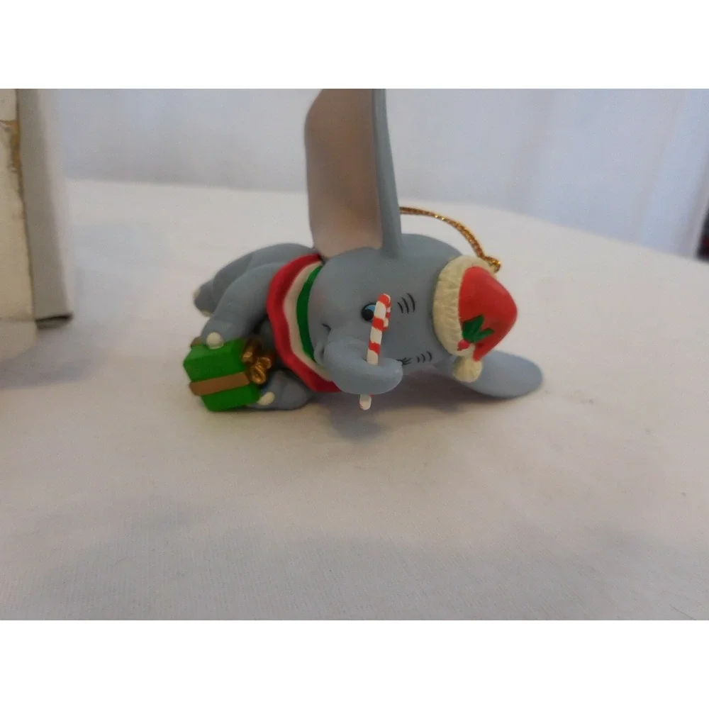 Disney Grolier Dumbo Ornament Christmas Candy Cane Flying